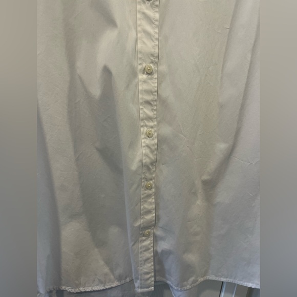 Mens Hudson North Shirt 2X White Classic‎ Button Front Cotton Long Sleeve - Picture 4 of 10